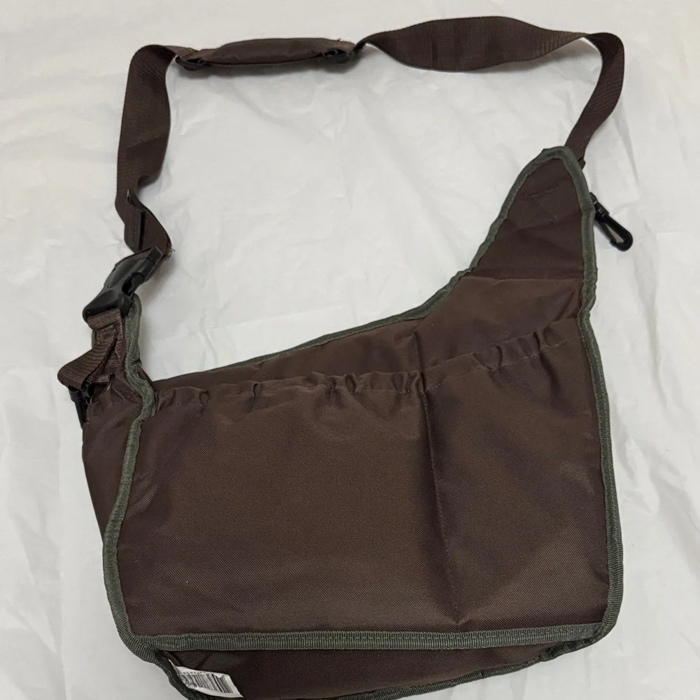 Diaper Dude - Brown Crossbody Bag with packable changing pad. Like new condition